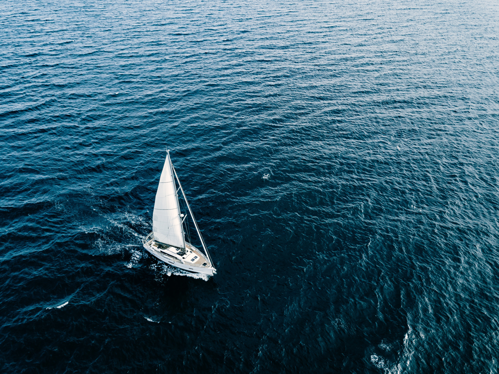 Aerial view ship